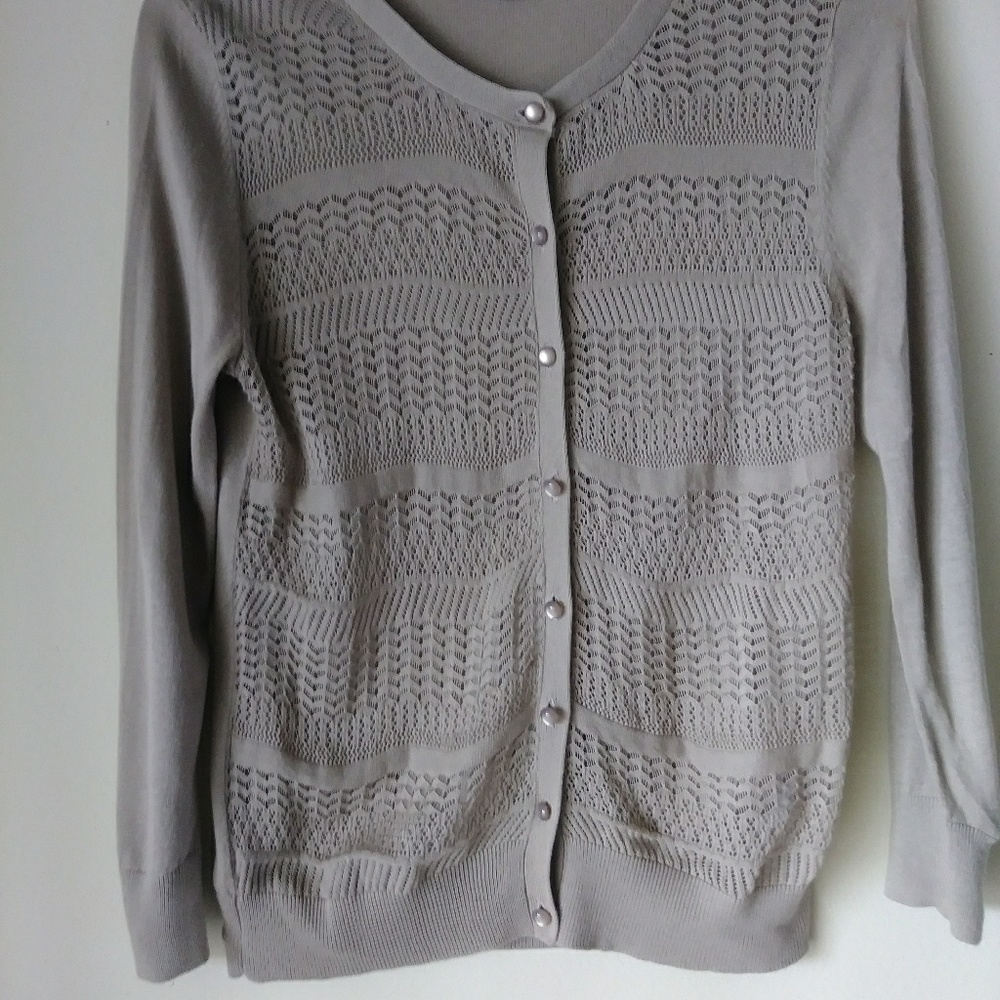 Katherine Barlay Tan lightweight  Cardigan